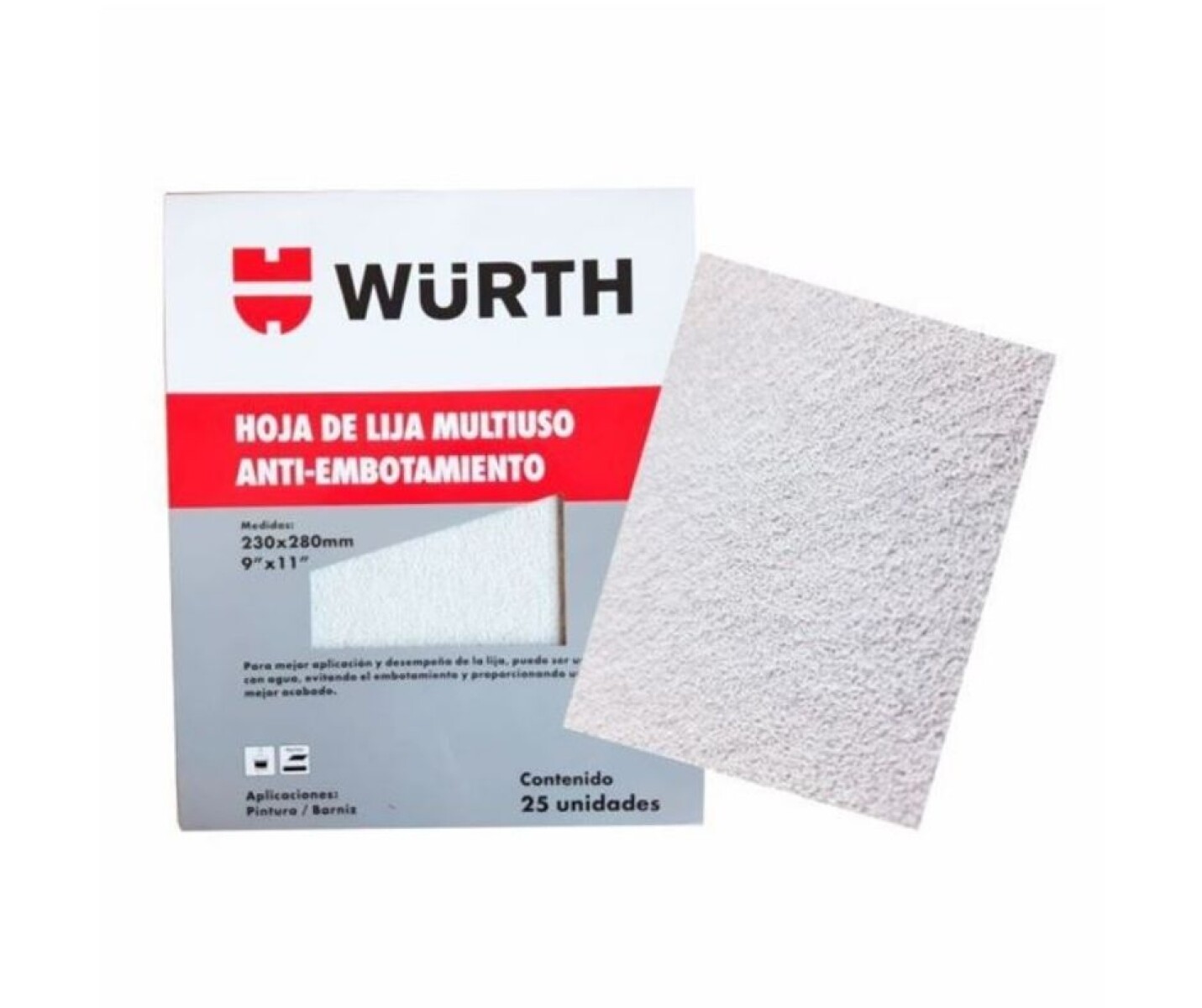 Lija antiempastante para yeso - 180 