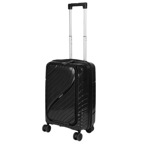 Valija Carry On con bolsillo para laptop Negro