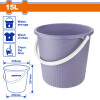 BALDE PLASTICO 15LT WADFOW WBU1315 BALDE PLASTICO 15LT WADFOW WBU1315