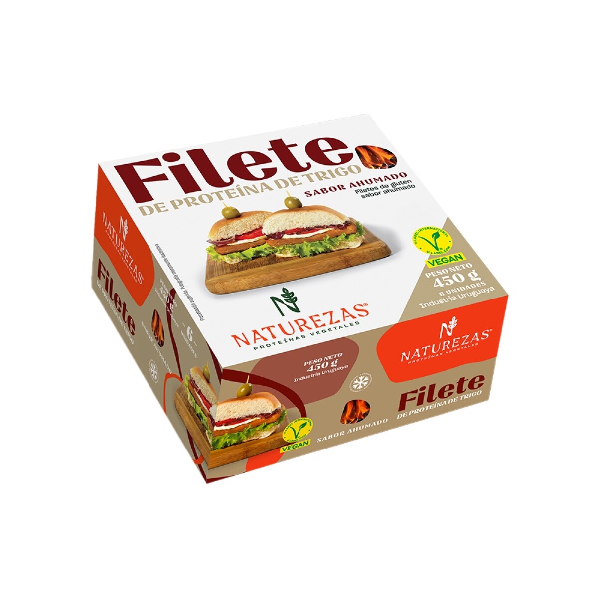 Filete de proteina de trigo ahumado Naturezas 
