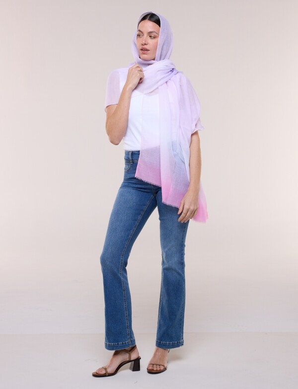 Pashmina Degradé LAVANDA/MULTI
