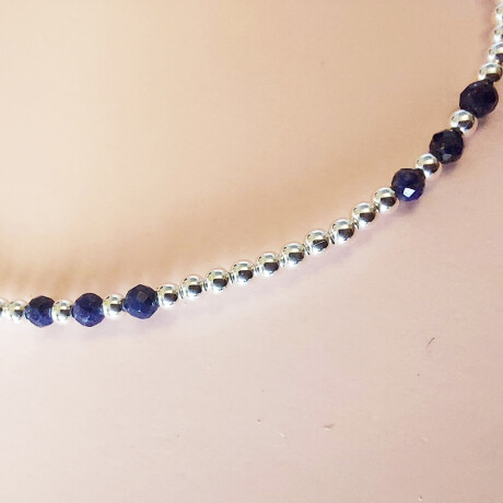 Pulsera MALU en Plata 925 con LAPISLAZULI