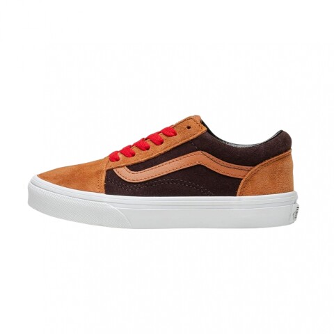 Championes Vans Old Skool Orange & Brown