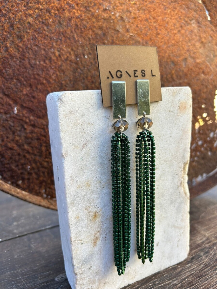 Serpentine Earrings XL - Verde 