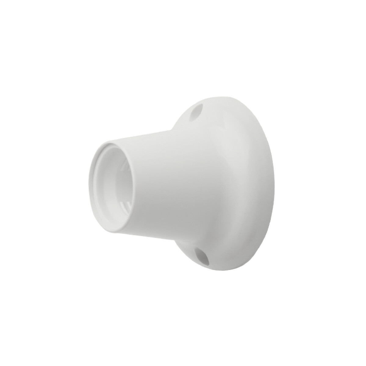 Portalámparas E27 d/pared receptáculo recto blanco - M31324 