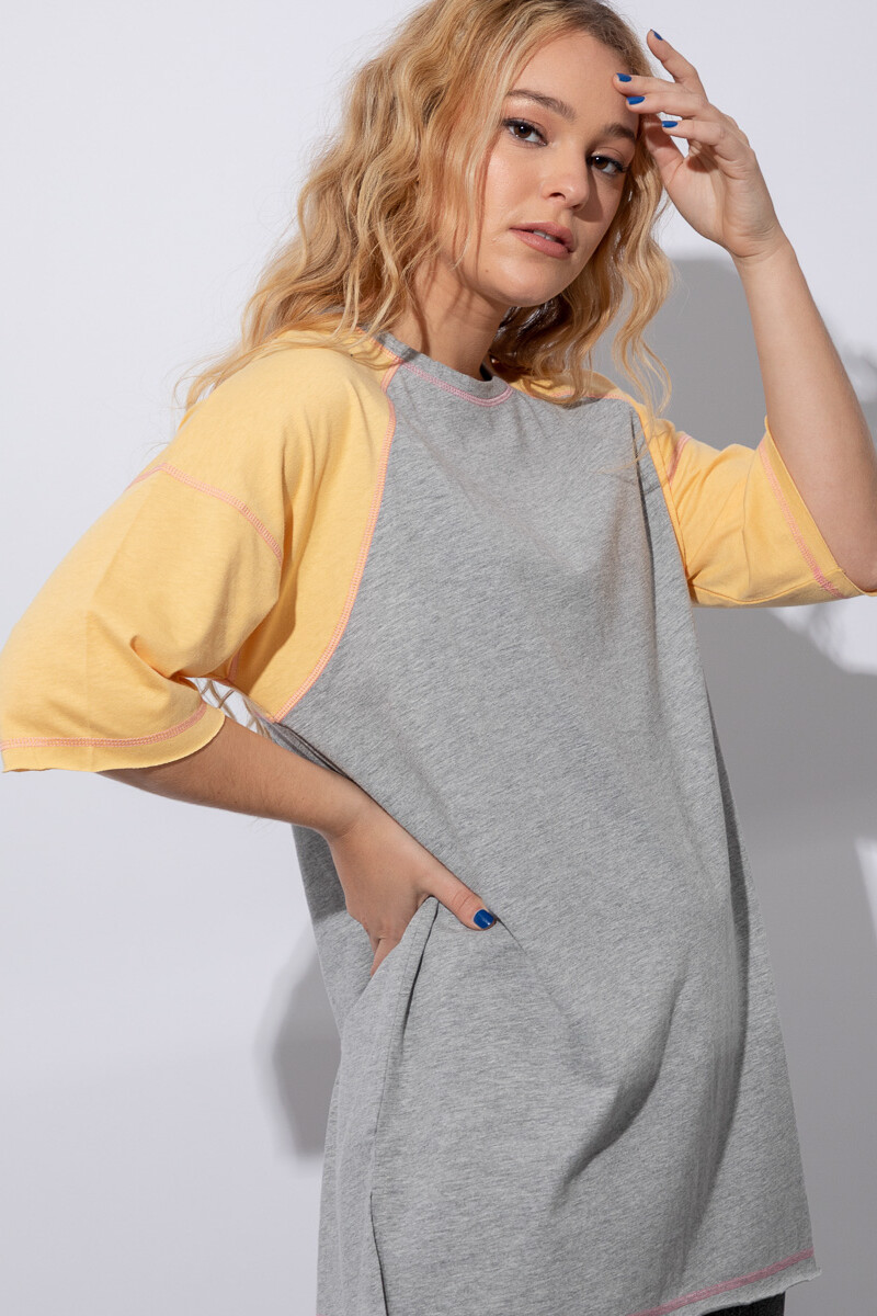REMERA TINITA Gris Melange