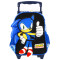 Mochila Disney Carro Sonic 3D Azul - Negro