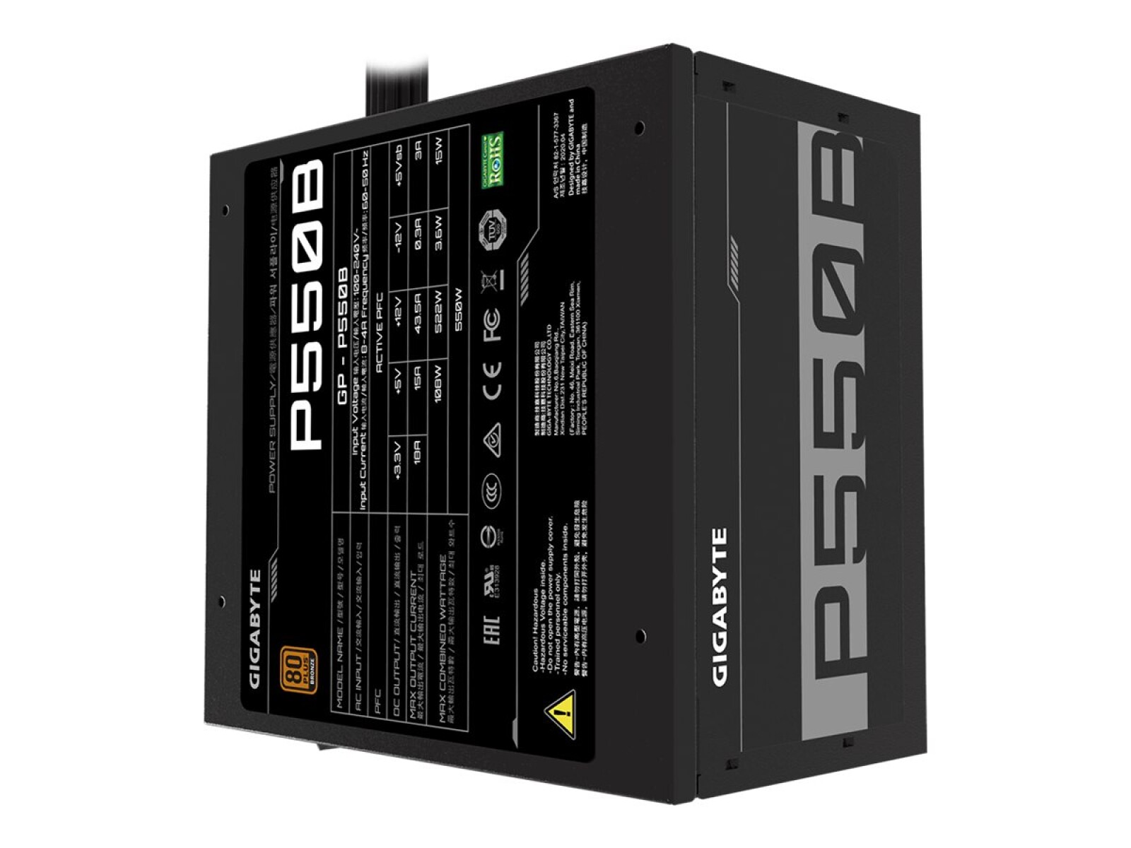 Fuente P550B Power Supply Gold - 001 