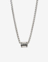 Cadena Corta con Dije Metal Cadena Acero Men´s Collection - Plateado