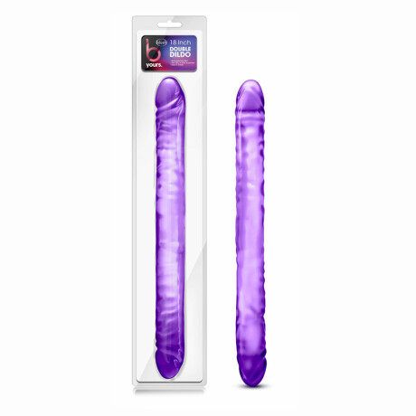 Doble Dildo Realístico B Yours 46 cm Violeta