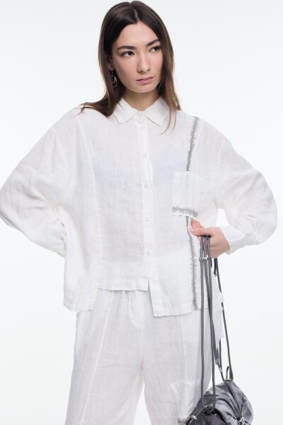 CAMISA MANGA LARGA Crudo