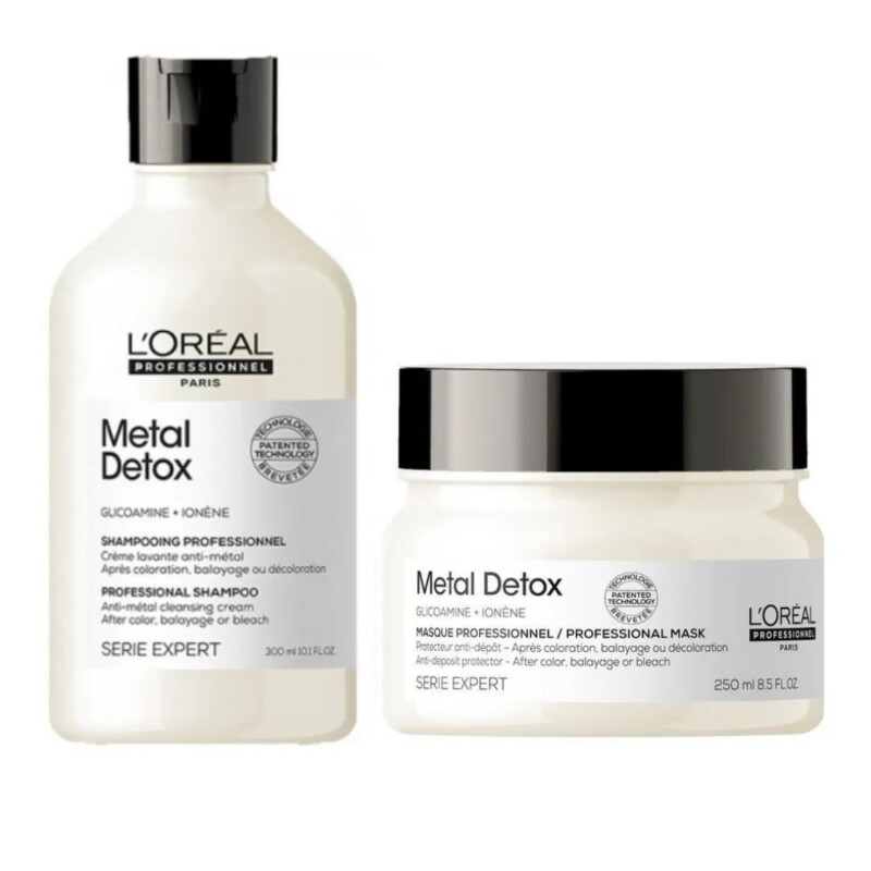 Pack L'Oréal Professionnel Metal Detox Shampoo + Máscara Capilar Para Cuidado Profesional Pack L'Oréal Professionnel Metal Detox Shampoo + Máscara Capilar Para Cuidado Profesional