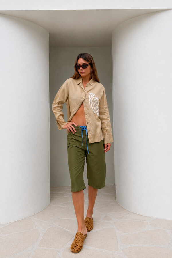 Bermuda Board Shorts Verde Oliva