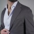 SACO GABARDINA GRIS