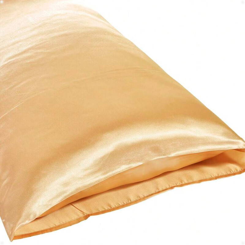 Funda Almohada De SatÃ­n SatÃ©n Tipo Seda Suave Dorado