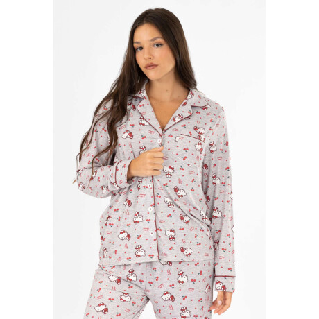 Pijama hello kitty peach americano Rojo