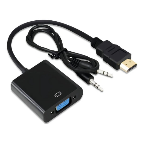 Cable Adaptador para PC HDMI Macho a VGA Hembra con audio Cable Adaptador para PC HDMI Macho a VGA Hembra con audio