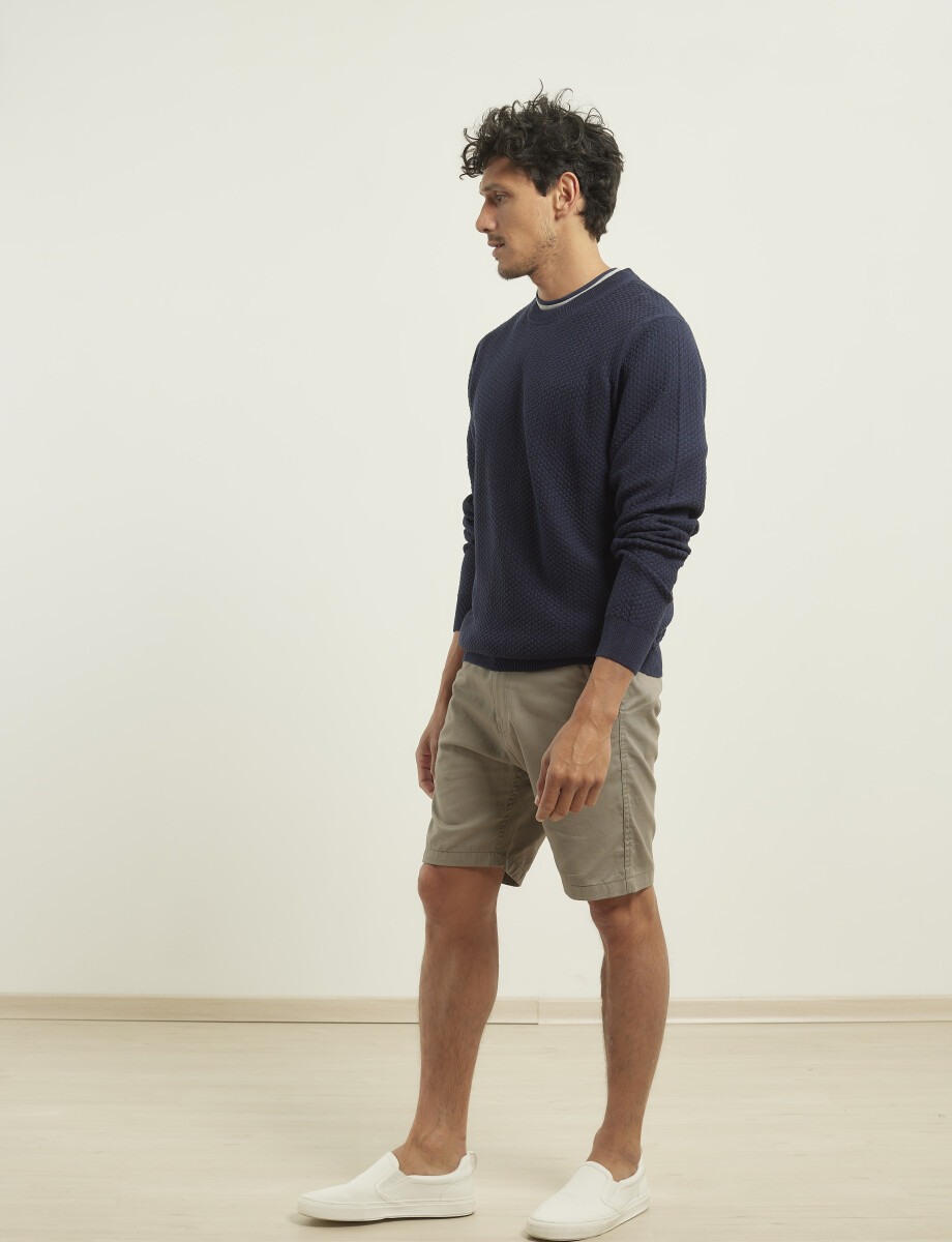 470591 SWEATER PUNTO FINO HARRINGTON LABEL Azul Oscuro