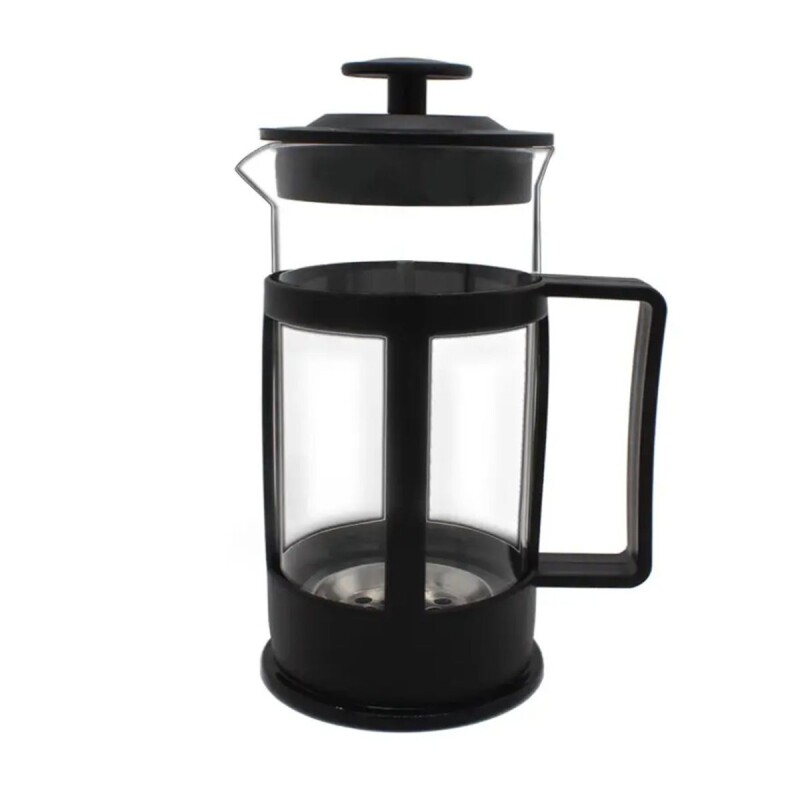 Cafetera francesa de vidrio y plástico 600 ml NEGRO