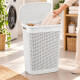 Canasto Organizador Para Ropa Simil Ratán 40 Lts BLANCO