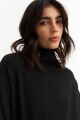 Sweater cuello rompeviento NEGRO