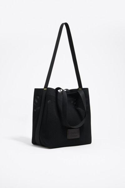 BOLSO SHOPPER MEDIANO Negro