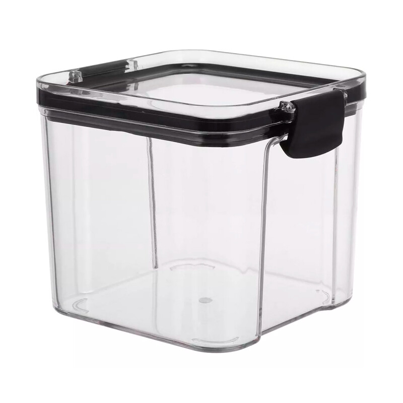 Pote hermético cuadrado 700 ml TRANSPARENTE