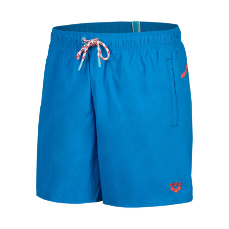 Bermuda Short Largo De Baño Playa Deportivo Para Hombre - Men's Arena Pro_File Beach L-Short Azul