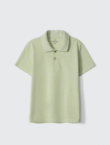 POLO INFANTIL EN TELA PIQUÉ VERDE