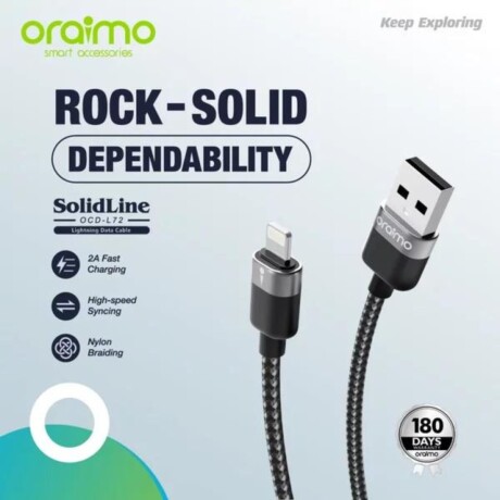 Cable Oraimo Rock Solid lightning V01