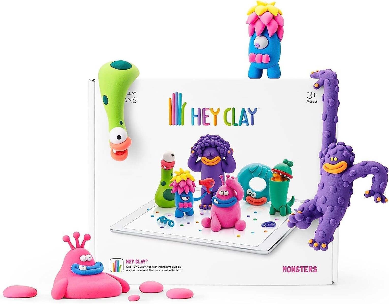 Set De Masas Hey Clay Para Crear Monstruos 