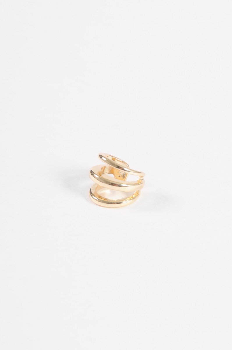 Earcuff triple - dorado 