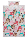 Juego funda nórdica SQUISHMALLOWS 155x220 rosa Juego funda nórdica SQUISHMALLOWS 155x220 rosa