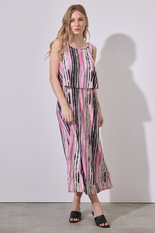 Vestido Maxi Print MULTI/ROSA