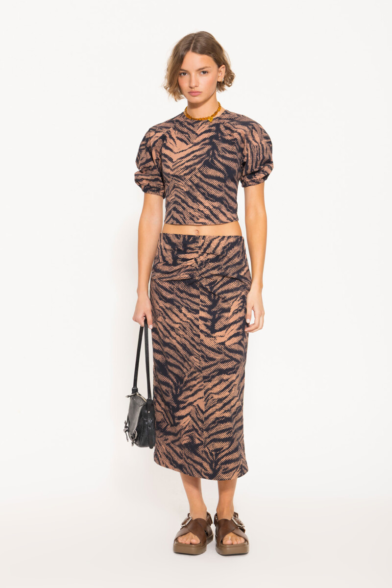 POLLERA RIO Leopardo