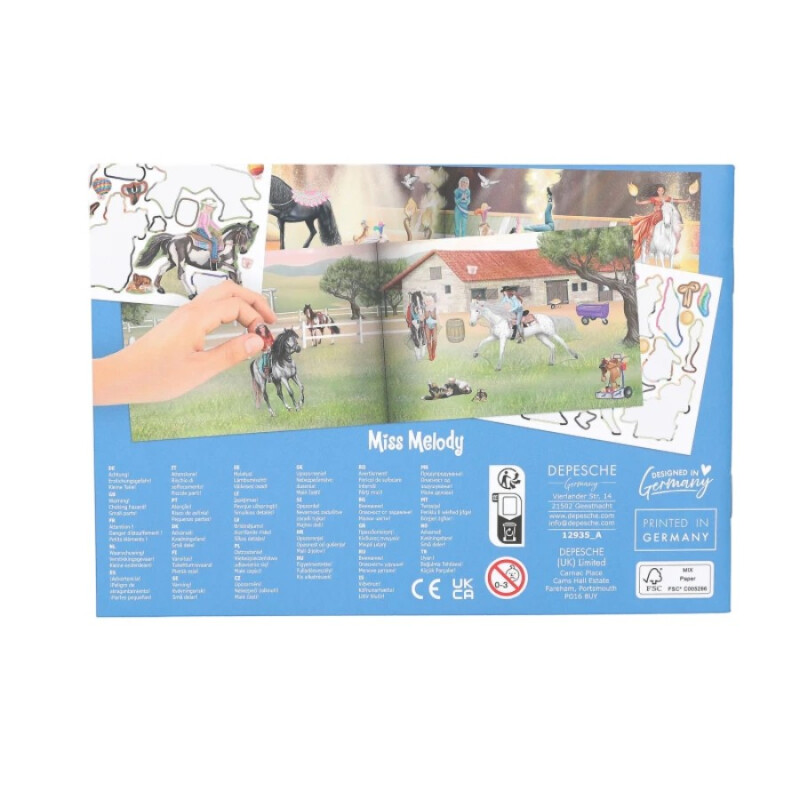 Libro de Stickers Miss Melody Pocket Top Model Libro de Stickers Miss Melody Pocket Top Model