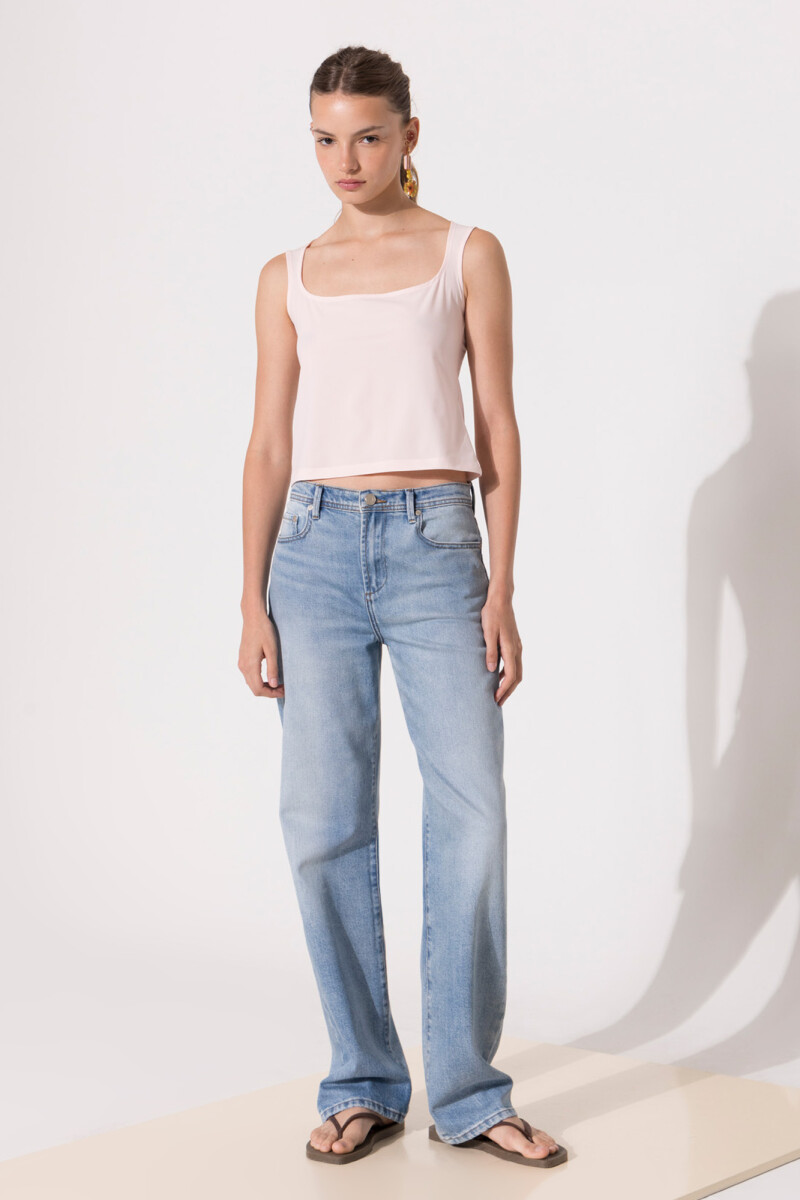 JEANS STRAIGHT WASH Celeste