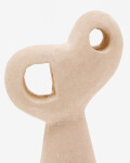 Set Arif de esculturas de piedra con acabado beige y negro 12 cm / 15 cm Set Arif de esculturas de piedra con acabado beige y negro 12 cm / 15 cm