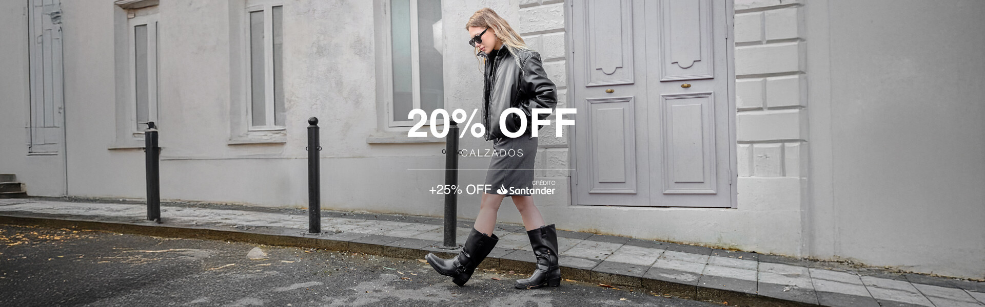 Día D 12/02 - Calzado 20% + 25% Extra Crédito Santander