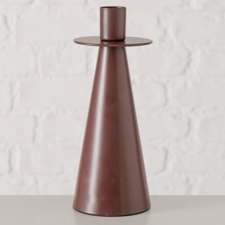 CANDELABRO 208517 SMALL METAL ROJO BORDEAUX