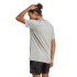 Remera de Hombre Adidas Essentials Single Gris - Blanco