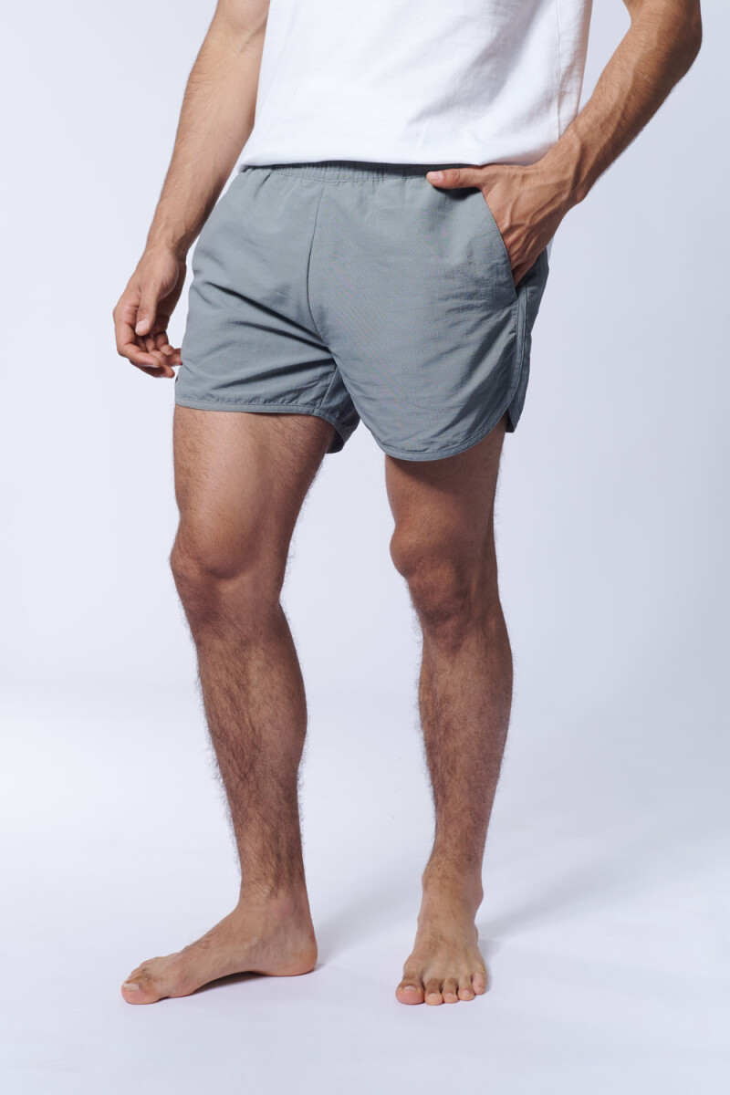 Short de baño runner Gris Claro