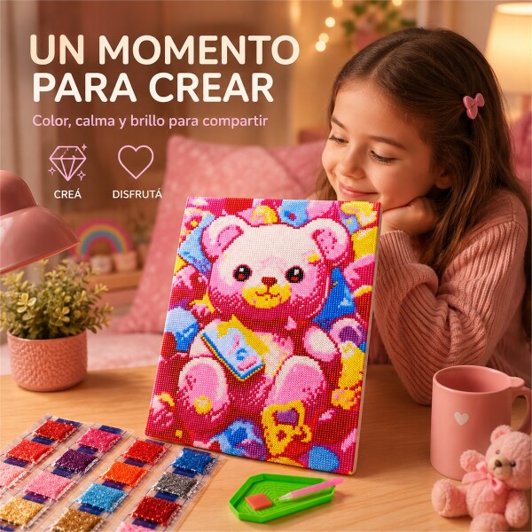 Kit de Pintura Diamante 5D Gatitos 40 x 30 cm DISENO 3