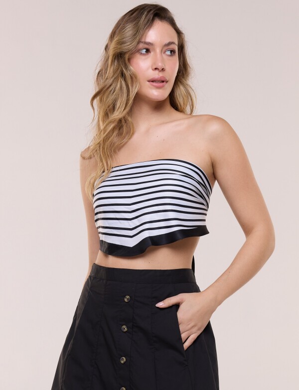 Panuelo Diamond Line BLANCO/NEGRO