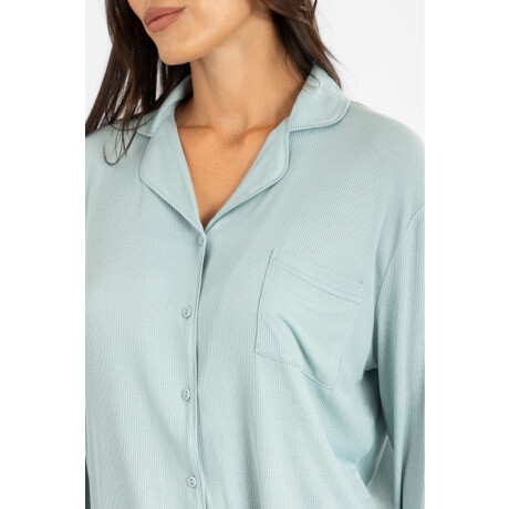 Pijama ribb americano Verde claro