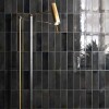 Azulejos adhesivos para cocina baño 10uds Negro
