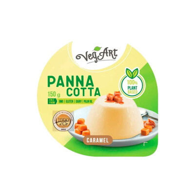 Pannacotta caramel 150g Veg Art Pannacotta Caramel Veg Art