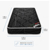 Colchón Espuma 1 Plaza Petra Ultrablack 78x188x20cm Soporta 150kg D60 Negro Colchón Espuma 1 Plaza Petra Ultrablack 78x188x20cm Soporta 150kg D60 Negro
