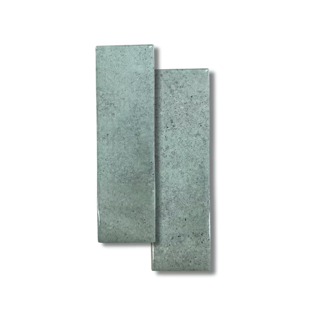 Cerámica De Pared Brick Aquarela Mint 7,5x25 Cm Brillante 