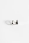 Aro strass grueso plateado